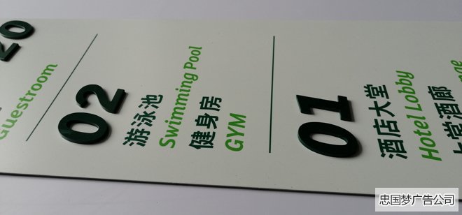 不锈钢烤漆制作标识牌